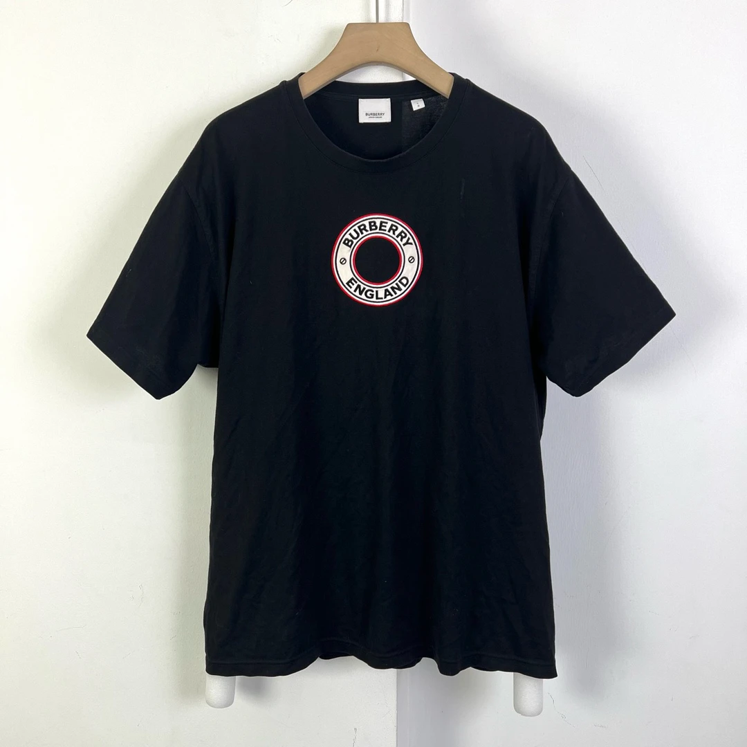 Burberry/博柏利/L码/圆圈刺绣短袖/95新/编码11657