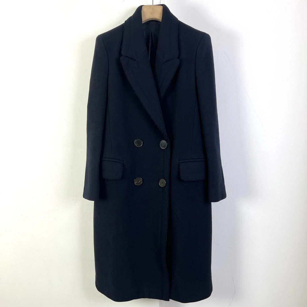 Alexander McQueen/40码/按扣羊毛大衣/95新缺领标00595