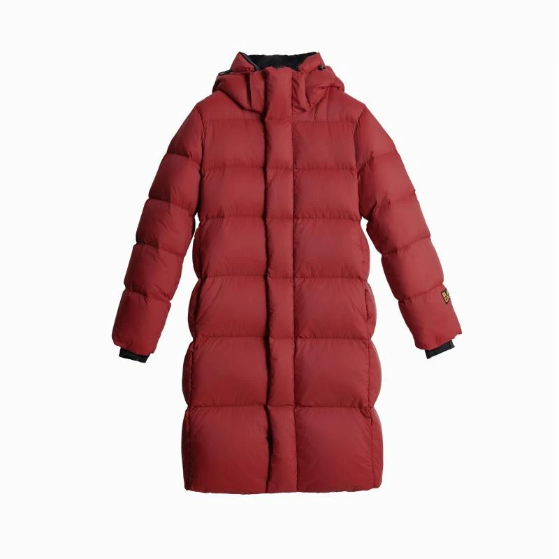 95%白鸭绒黑色金离子加厚中长款男女羽绒服冬季