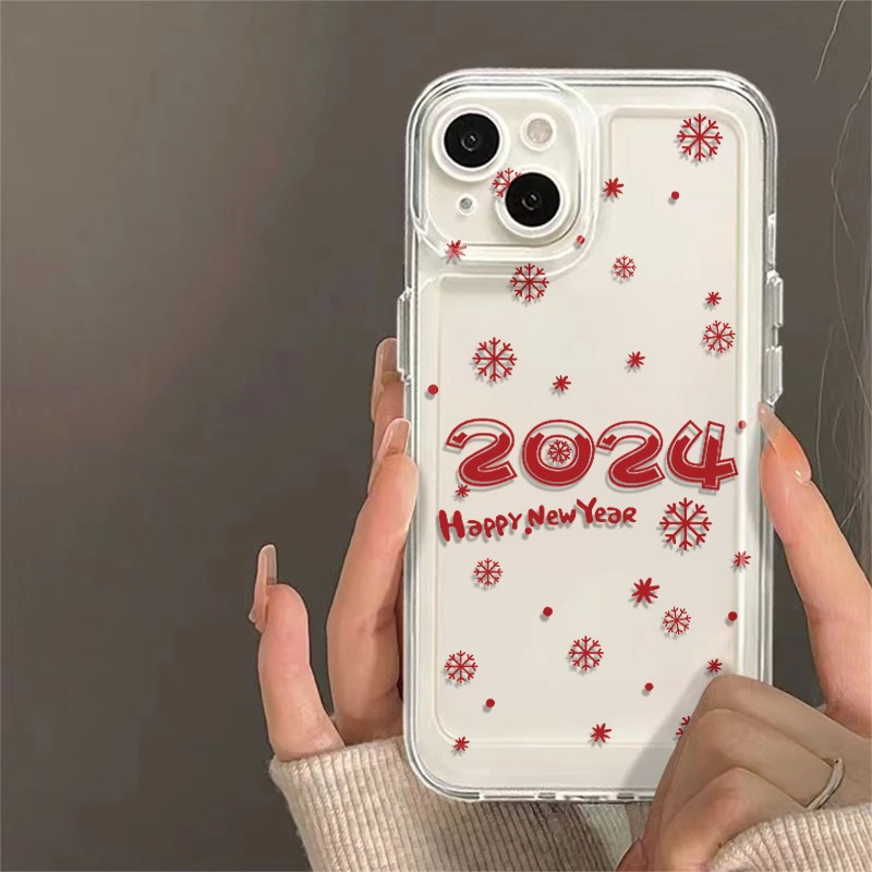 2024雪花iPhone15Promax手机壳15透明壳11/12/13防摔14promax软14
