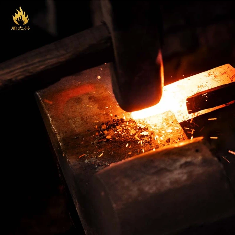 非遗铁匠周光兴【隐藏款】联系小师妹去拍 隐藏刀具链接