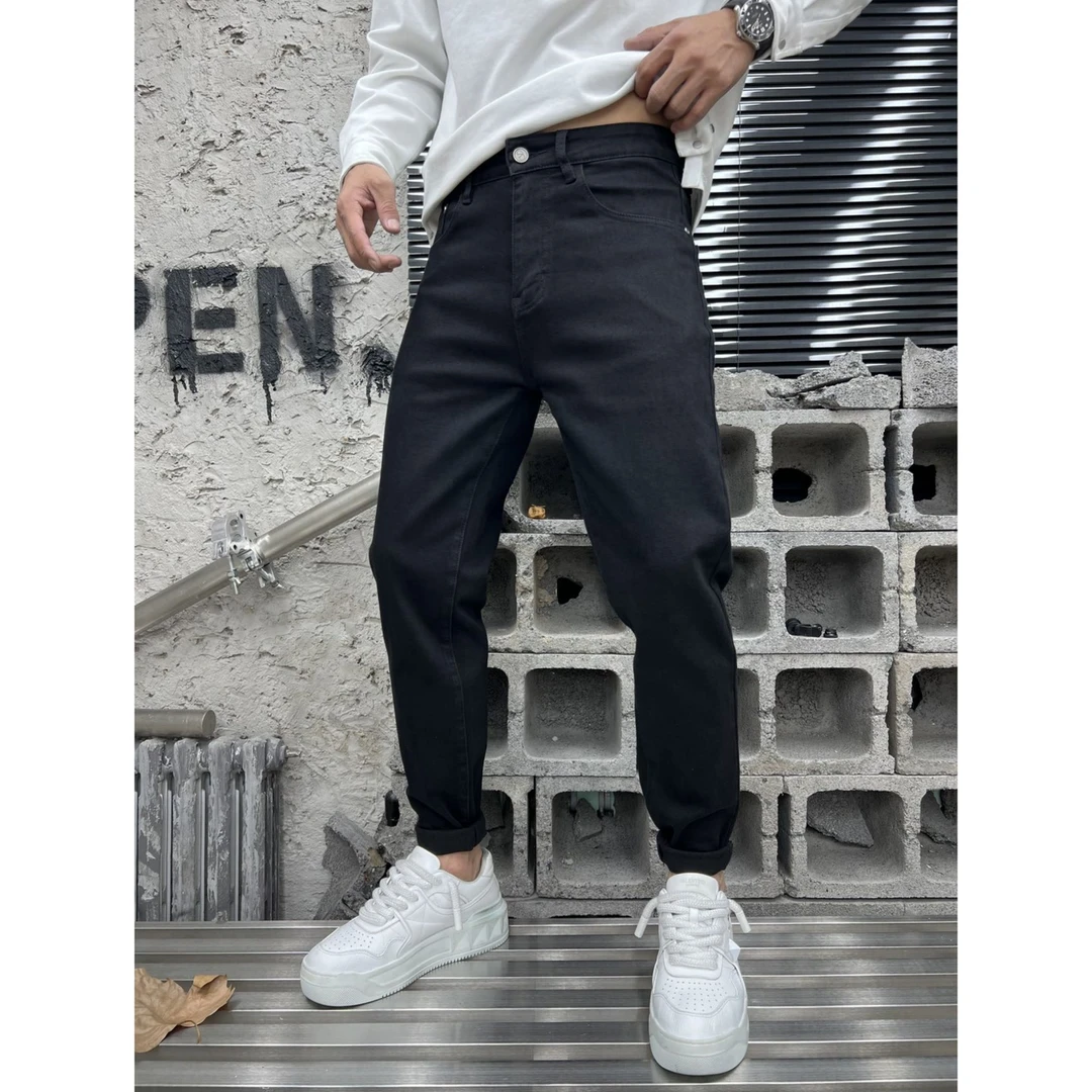 主播专属 WD81012屋鼎冬季新款水洗【小黑牛】牛仔裤