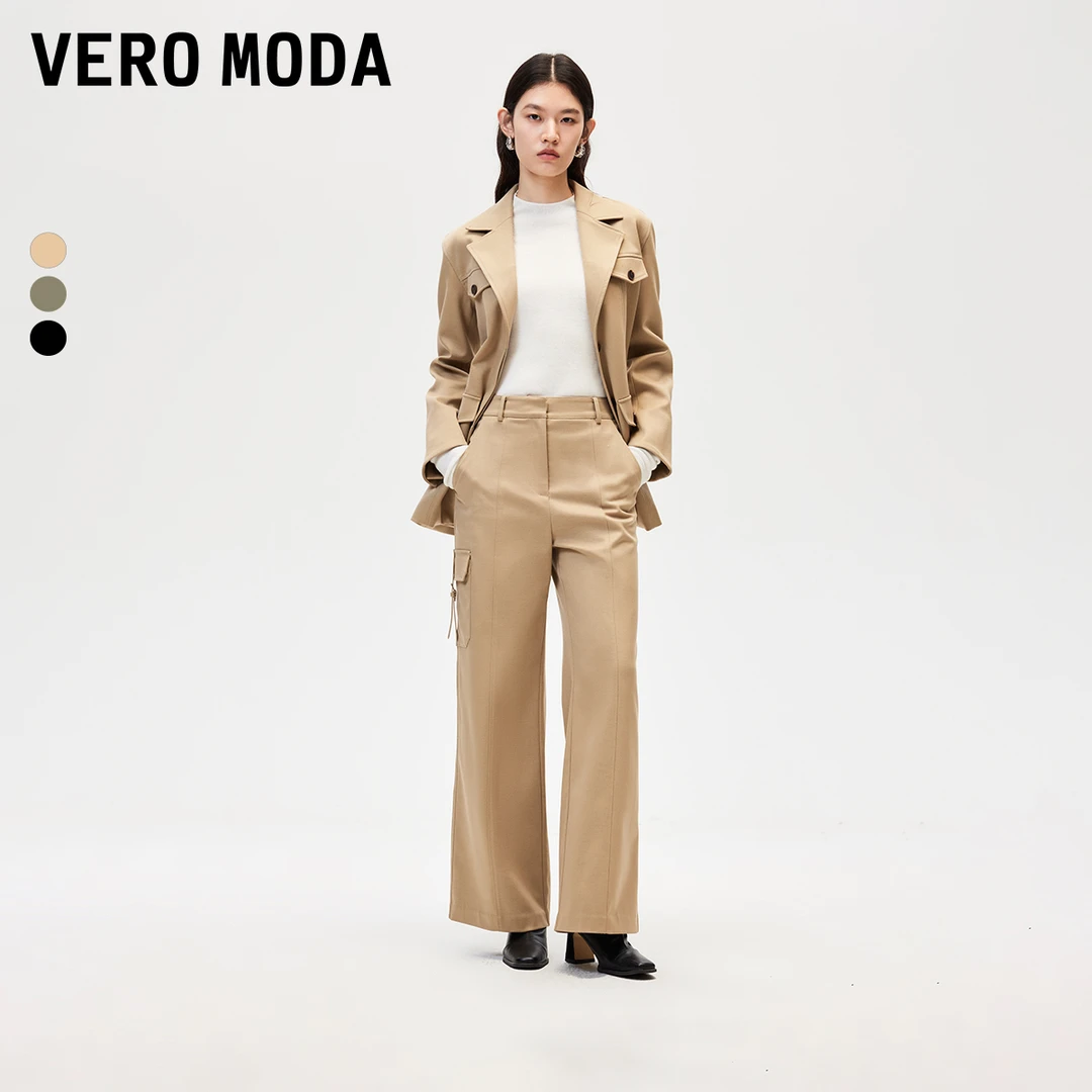 【达人专属】Vero Moda休闲裤时尚休闲纯色宽松显瘦3243PL029