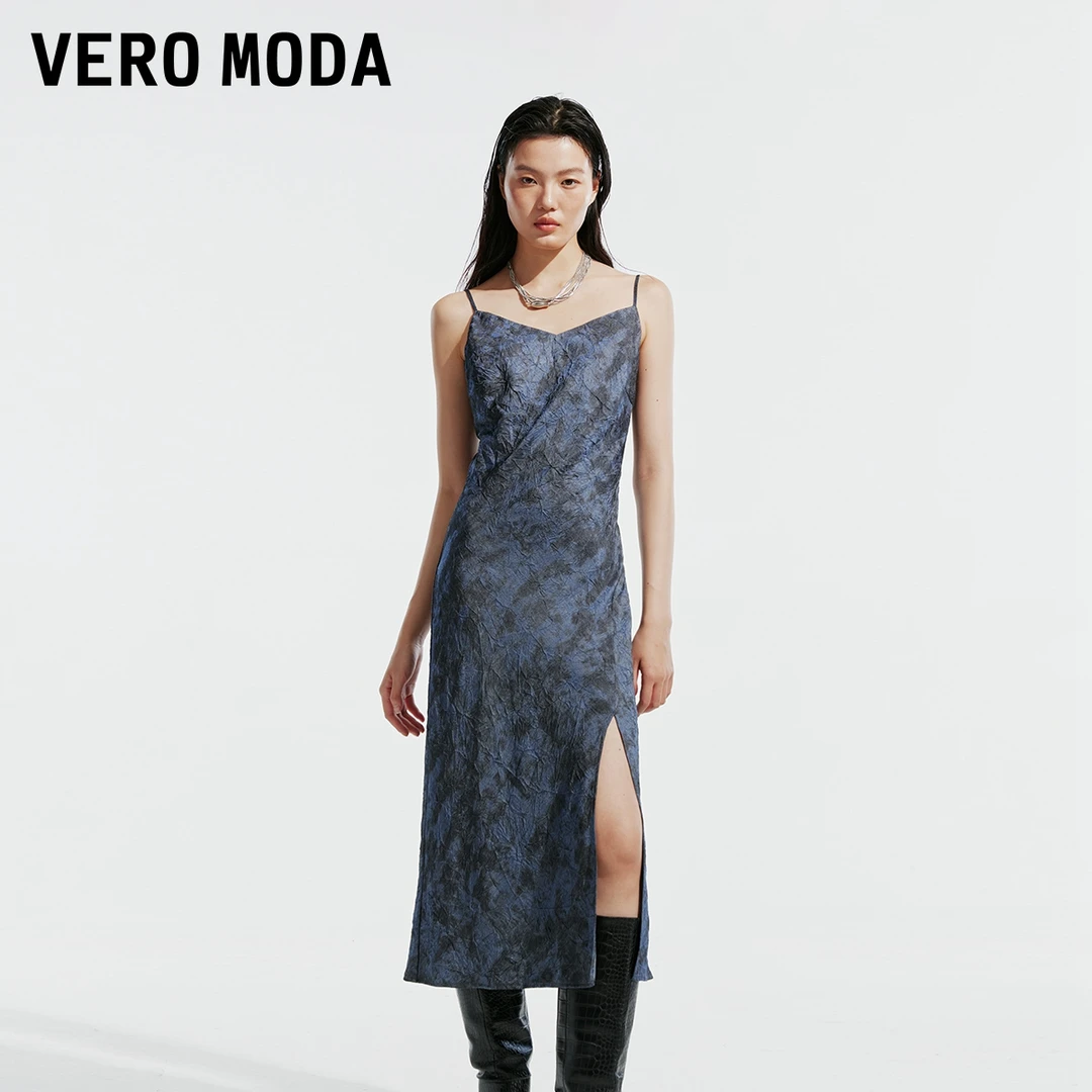 【芋总专属】Vero Moda连衣裙废土风做旧水洗吊带连衣裙32437A011