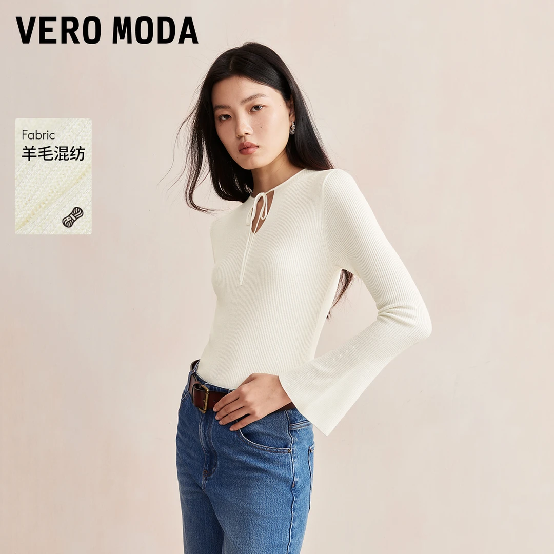 【平子专属】【VEROMODA】针织衫女长袖上衣修身324324010