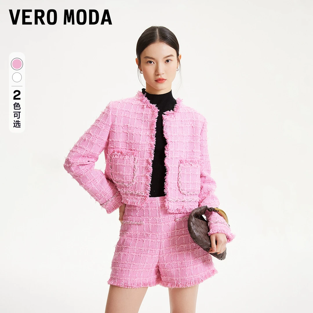 【达人专属】Vero Moda外套小香风肌理感短款上衣外套324148001