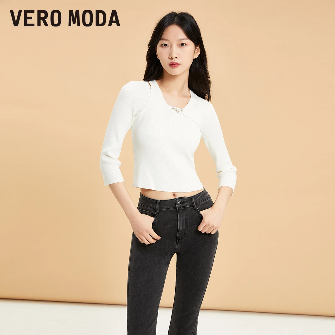 【芋总专属】Vero Moda针织衫七分袖设计简约气质323324006