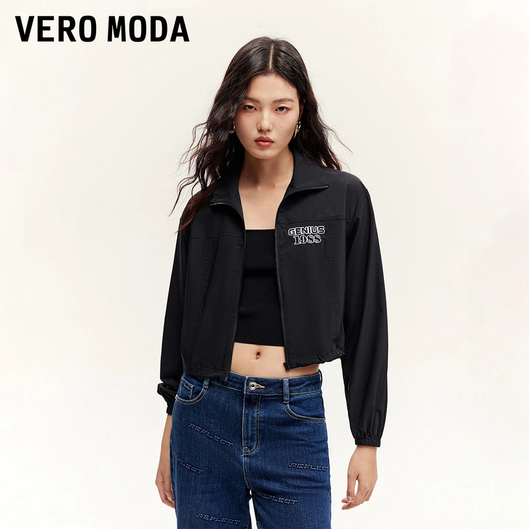 【达人专属】Vero Moda高能感夹克女抽绳休闲短外套324317021