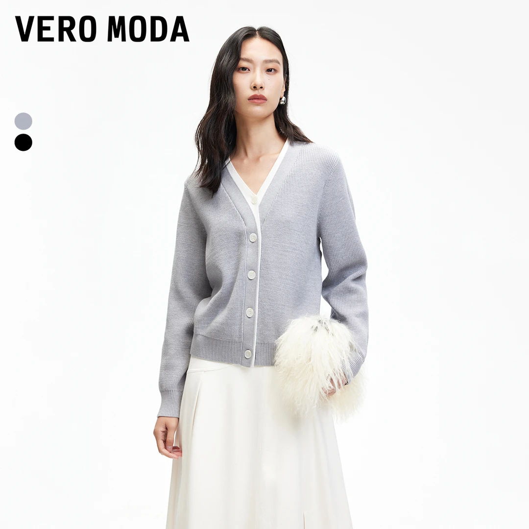 Vero Moda针织衫早春新款假两件MIU风气质时尚显瘦百搭325113017