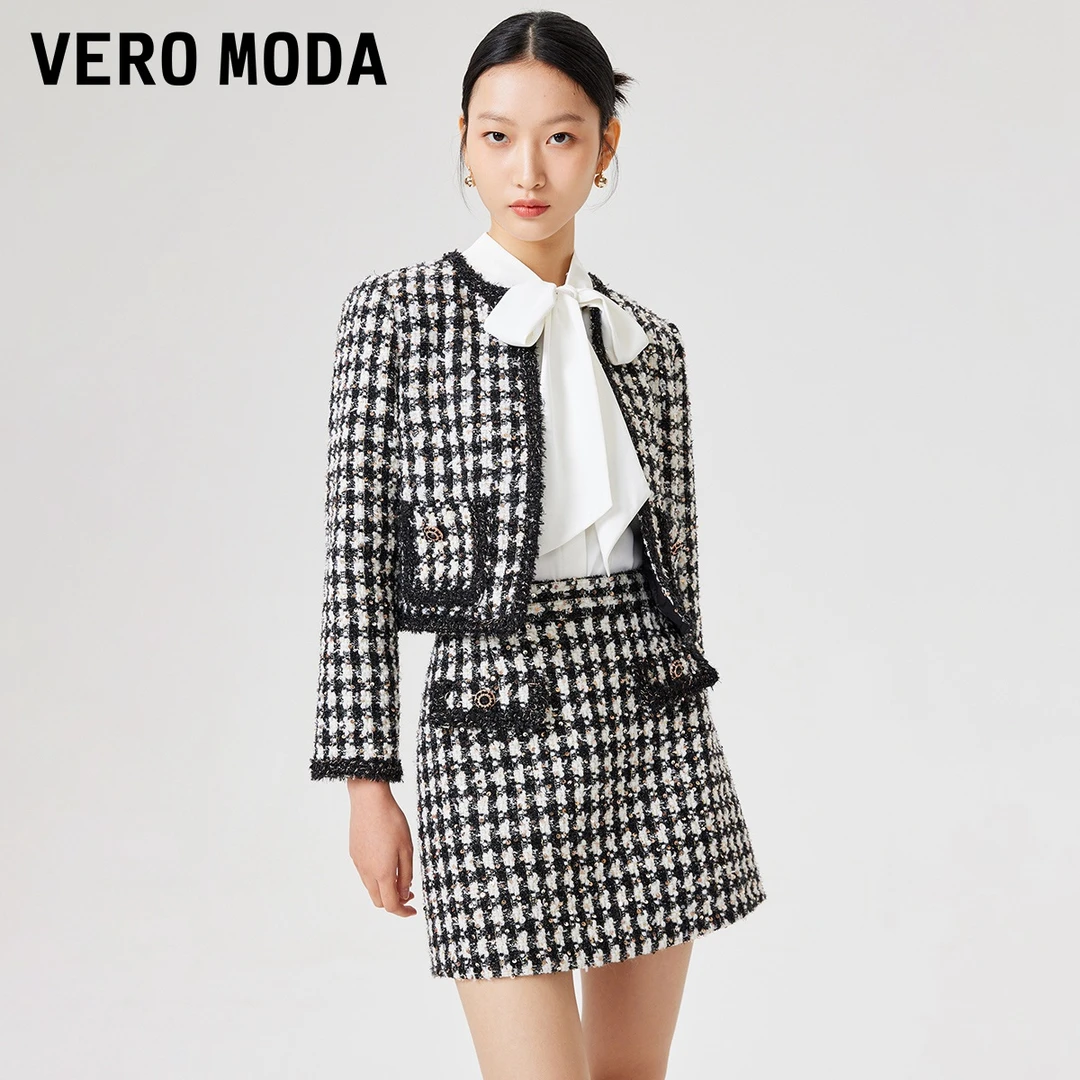 Vero Moda2024新款设计感外套年小香风优雅时尚气质百搭323348002