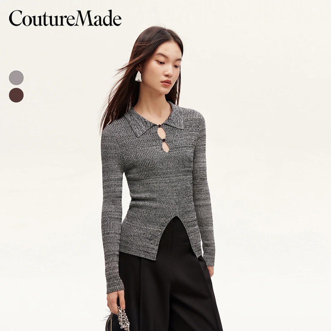 【达人专属】Couture Made雅丹风针织衫水滴324324022
