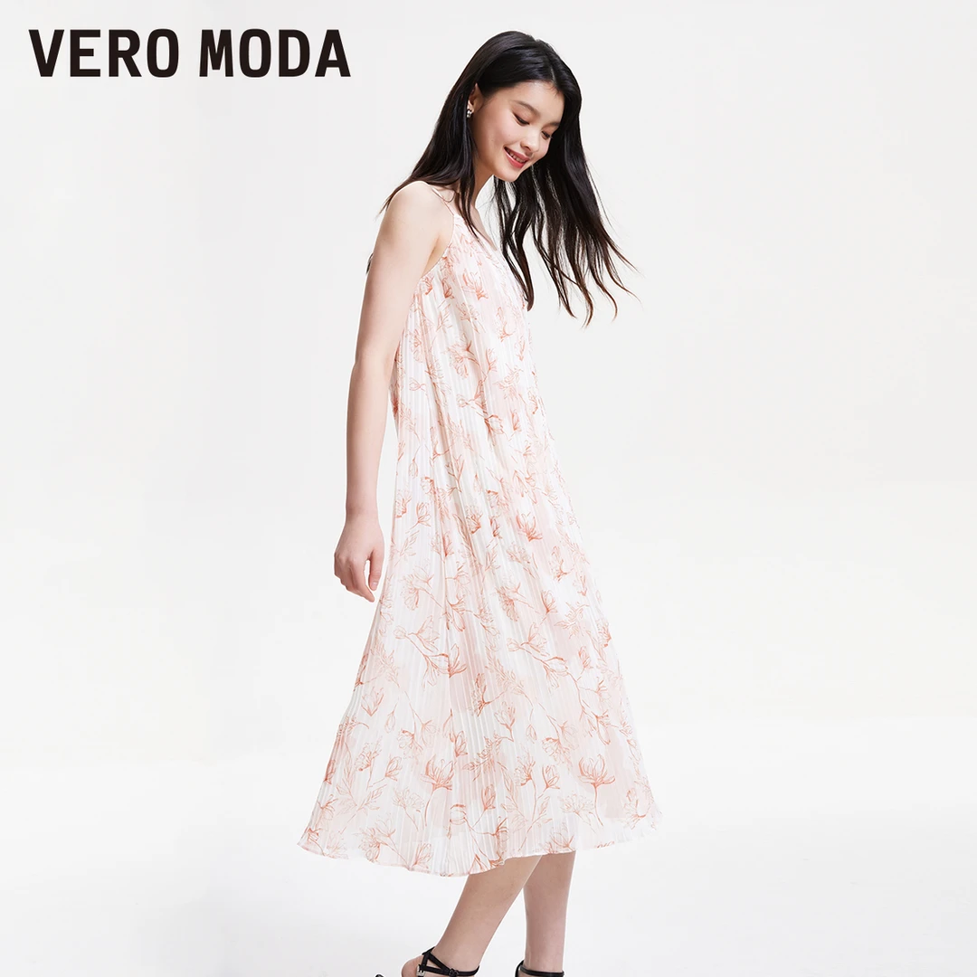 【芋总专属】 Vero Moda尤莱特连衣裙休闲印花吊带裙32417A022