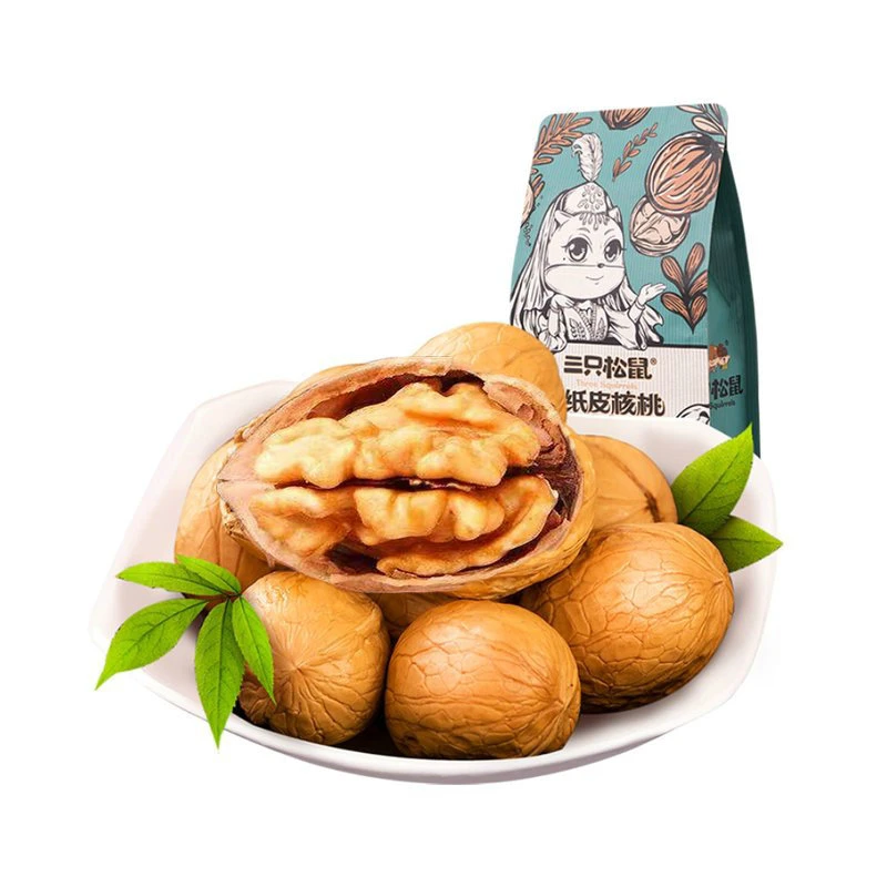 三只松鼠草本味纸皮核桃5袋香甜味J薄皮手剥坚果1袋精选优质坚果