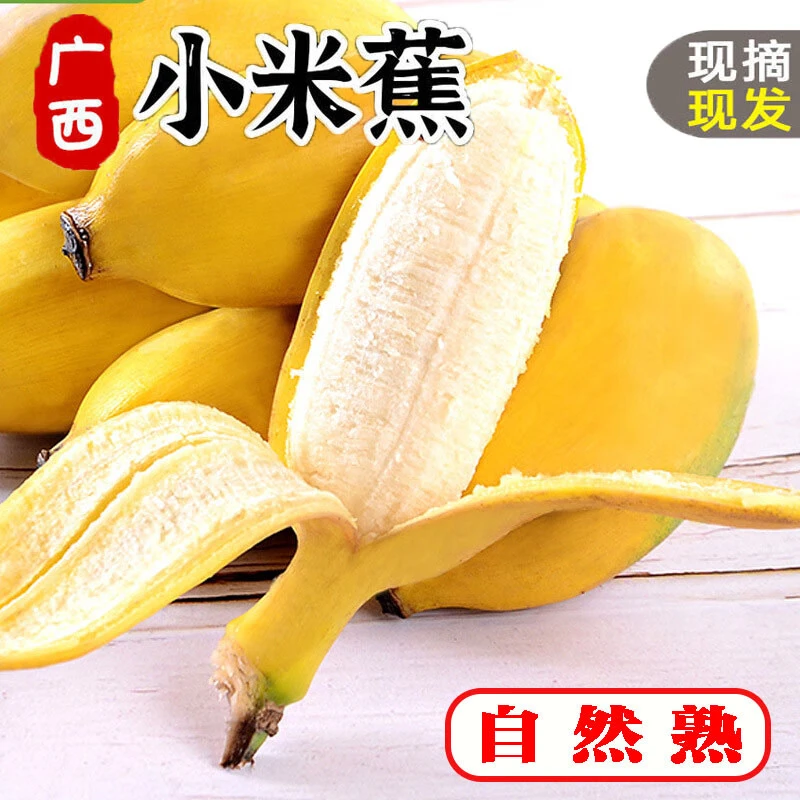 广西巴马寿乡小米蕉新鲜水果海南非皇帝蕉