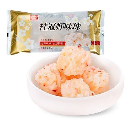 桂冠虾味球100g