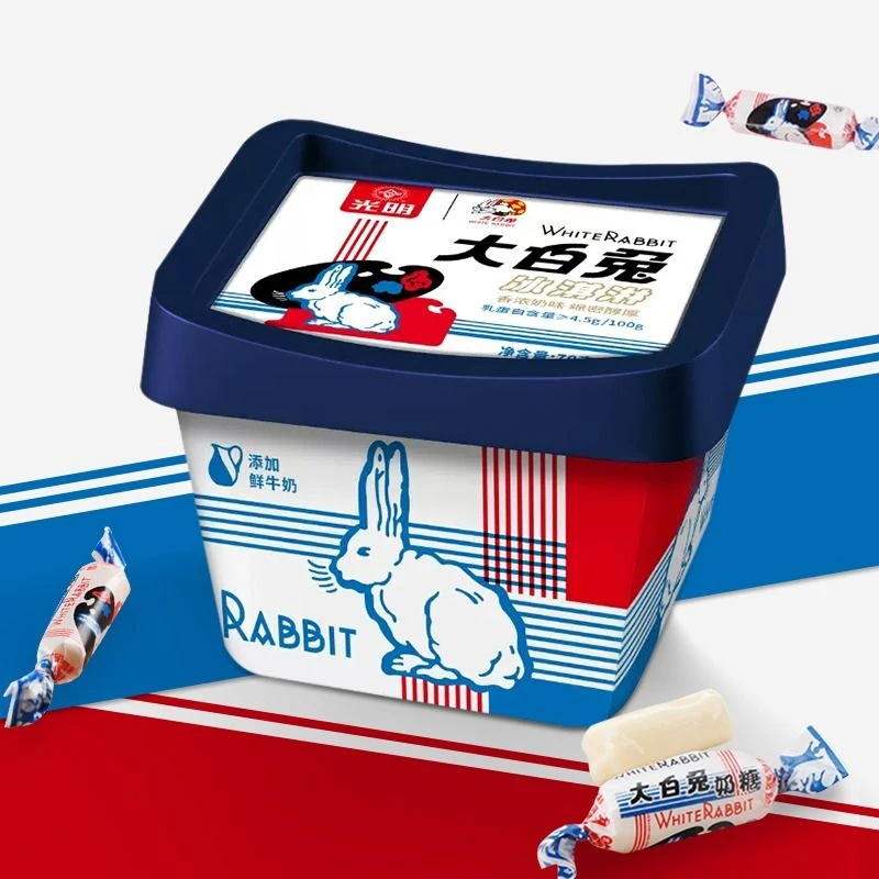 光明大白兔冰淇淋70g/盒雪糕同城送