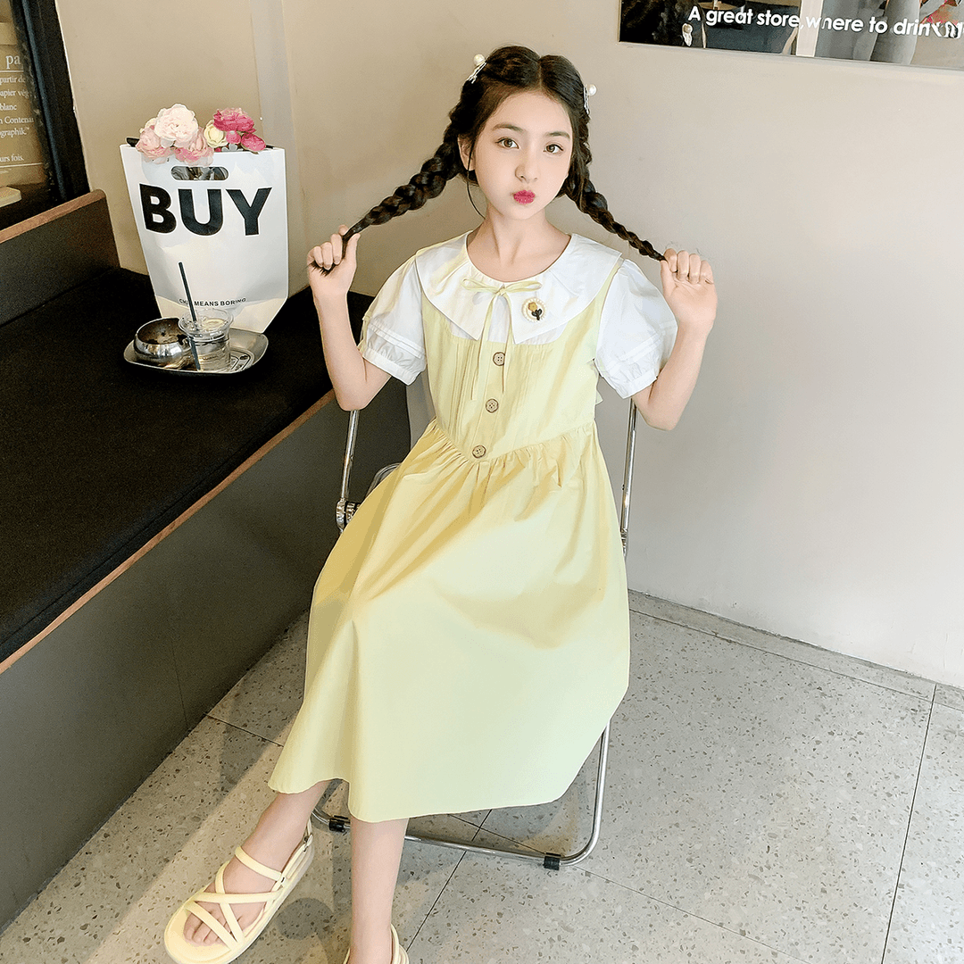 女童夏装公主裙2024新款儿童装夏季连衣裙大童洋气小女孩X61212