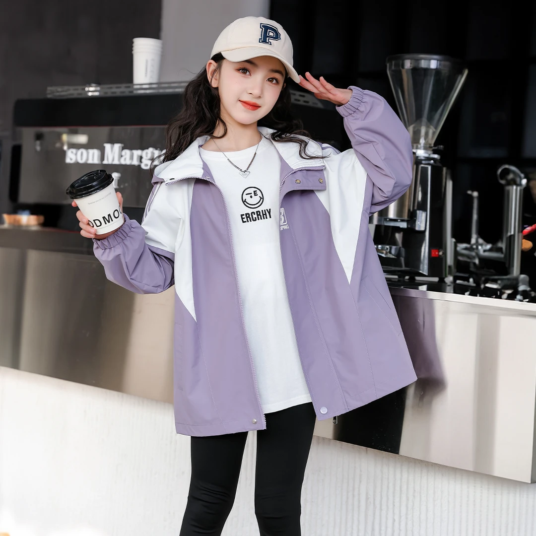 女童春季2025年新款外套女孩时尚洋气上衣H60461