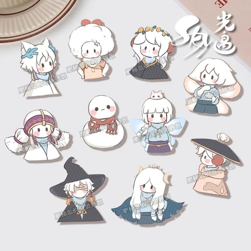 SKY光遇胸针正太粗辫巫师平菇花环徽章可爱少女心饰品书包挂件