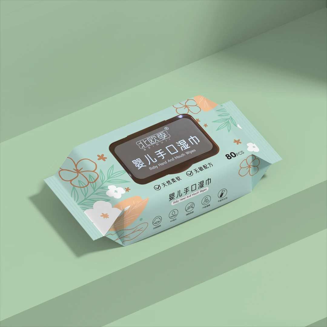 北欧季【3包装】到手共240抽婴儿手口湿巾