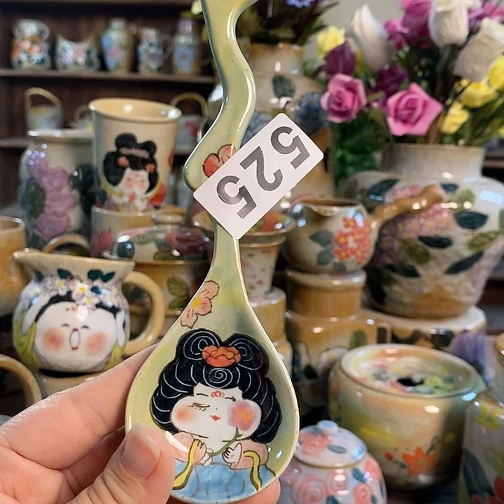 杯?****静525 可可爱爱的景德镇釉下五彩