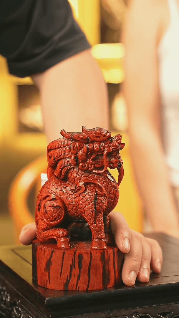 【闪购商品】檀香紫檀（小叶紫檀）木雕小叶紫檀工艺品（摆件）