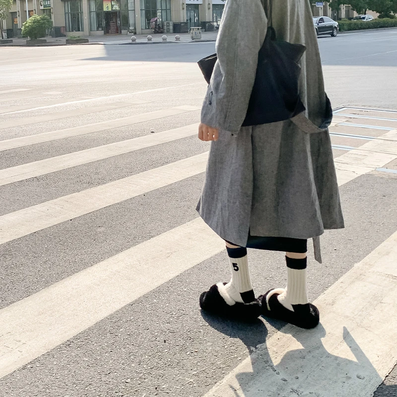 【冬季御寒】秋冬中高筒袜子加厚时尚柔软小香风日系百搭中长款
