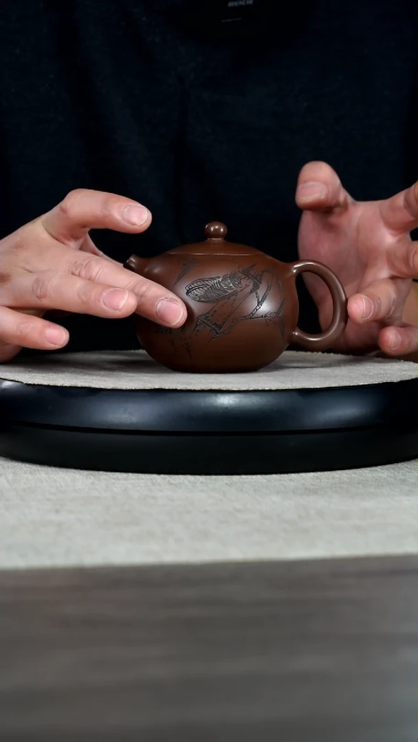 【闪购商品】紫泥茶壶郝年德某革紫泥禅缘西施220CC