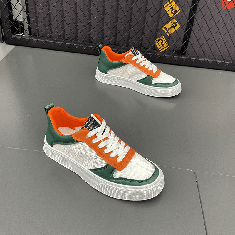 2024小白鞋网面透气夏季百搭薄款软底男士休闲运动潮鞋阿甘鞋板鞋