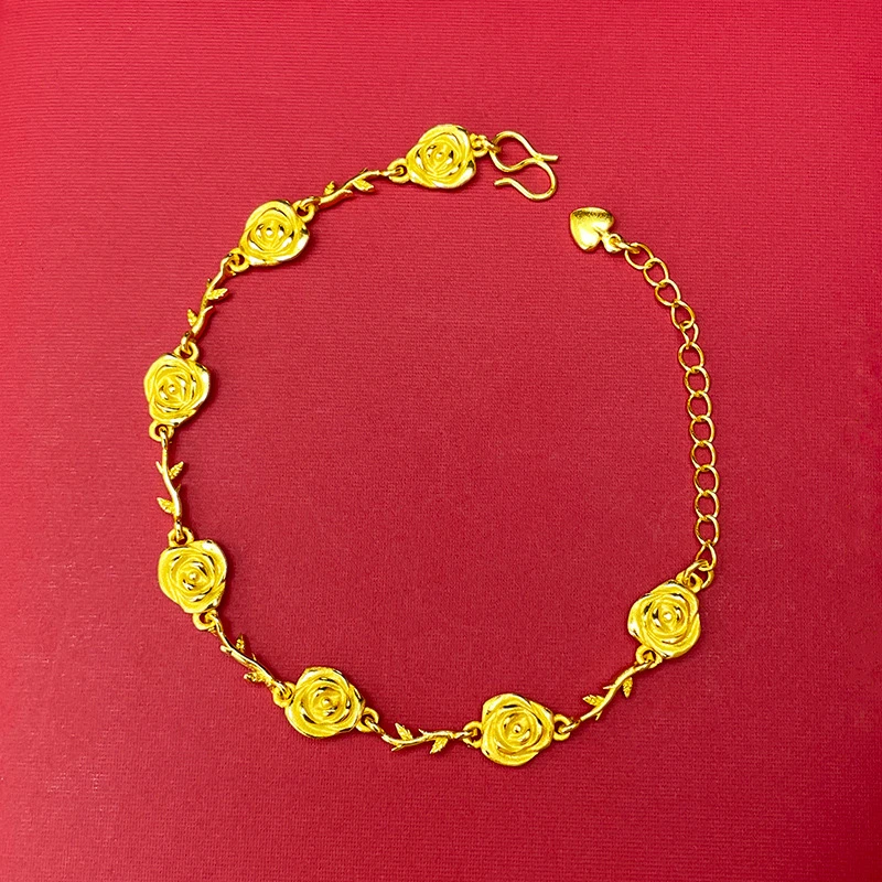 【赠礼盒】玫瑰花手链轻奢女款气质复古时尚精致