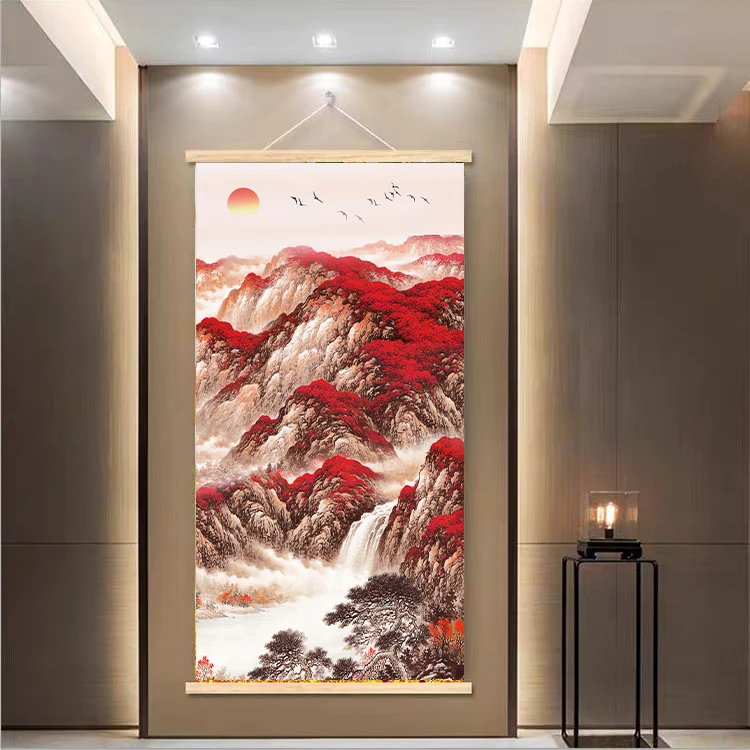 新中式装饰挂画[170 鸿运当头]无纺布实木家居装饰精品挂画