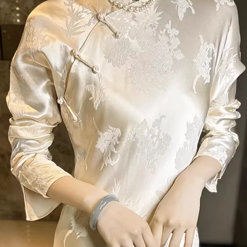 精品古着桑蚕丝女装连衣裙（直播链接请勿直接拍）