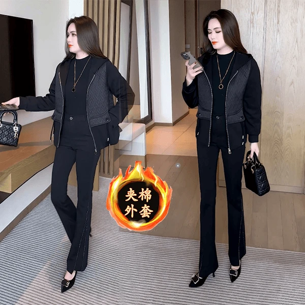 冬季新款外套穿搭洋气时尚休闲气质减龄夹棉短外套