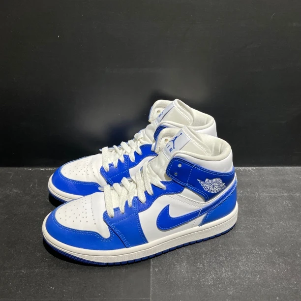38码240内长|正品闲置 AJ1 板鞋 白蓝 mid 肯塔基|全新859