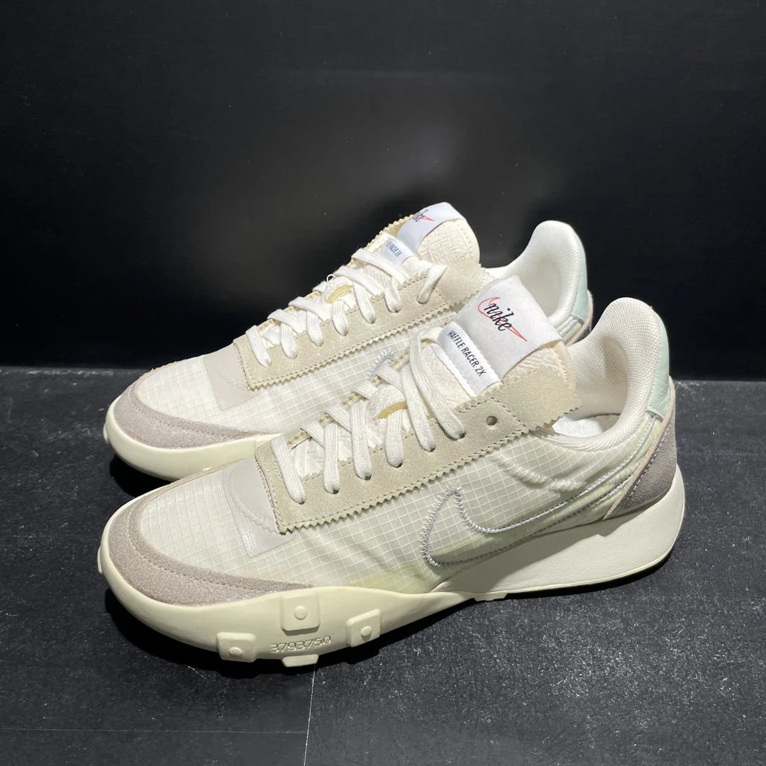 37.5码235内长｜正品99新 nike Waffle Racer华夫休闲鞋 女款 白棕