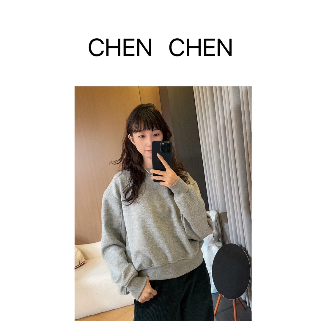 【NO退NO换】la夫刺绣卫衣 不加绒新款上衣-425639