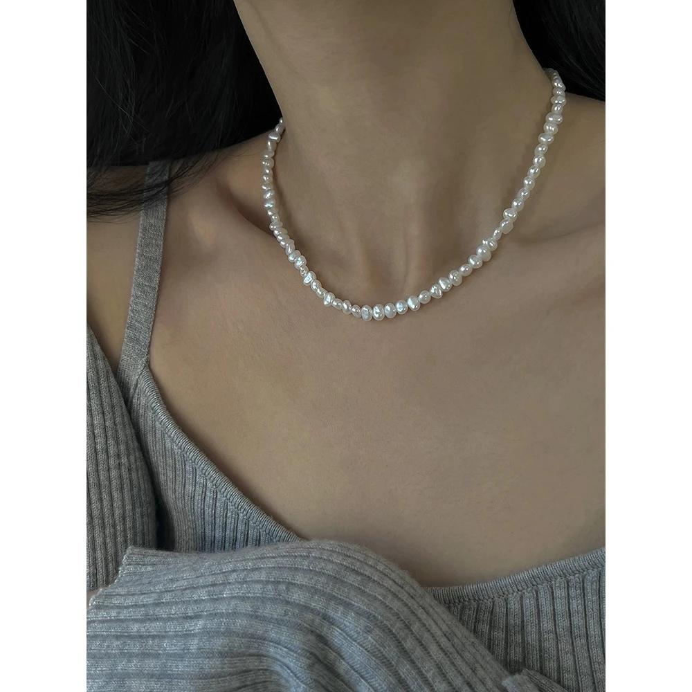 【粉丝福利】Ben.S本饰 稀有碎银子天然巴洛克珍珠项链纯银