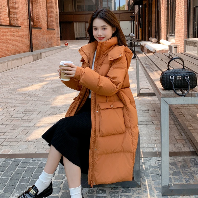DEJIBVU/大季新款DJ-8821胖mm加肥加大码羽绒服显瘦H版型长款糖果