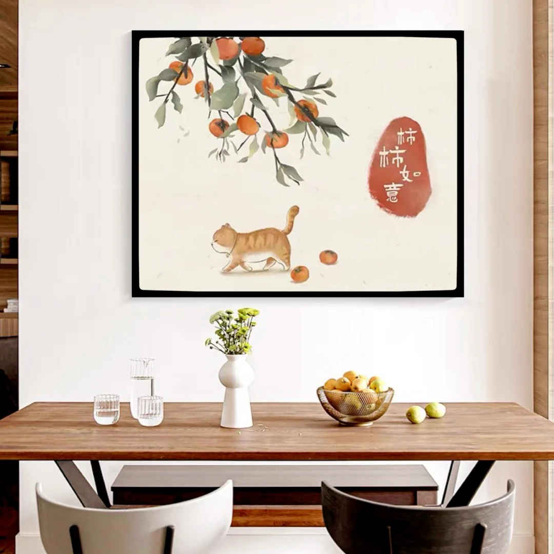 DIY数字油画水彩画零基础画画填色画手绘油画丙烯画壁画手工画