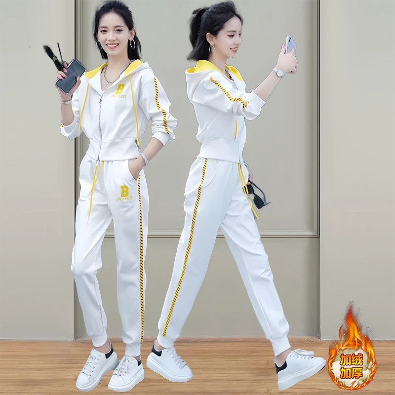 小个子秋季运动套装女2025秋冬新款高级感小众时尚长袖长裤两件套