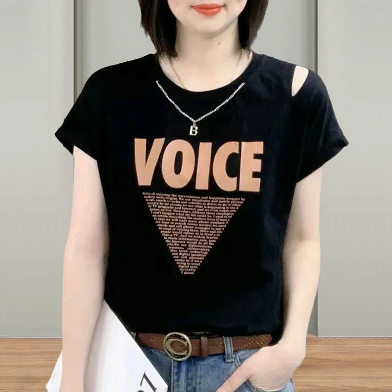 纯棉妈妈装洋气减龄时尚百搭t恤女气质显瘦休闲款女士打底衫体恤