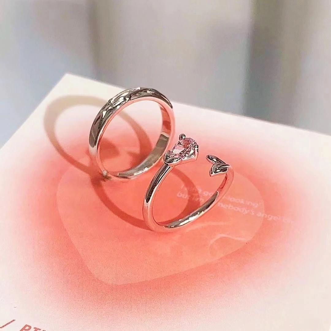 钛钢戒指 2024玫瑰系列恋语玫瑰戒指情侣对戒ins时尚生日礼物戒指