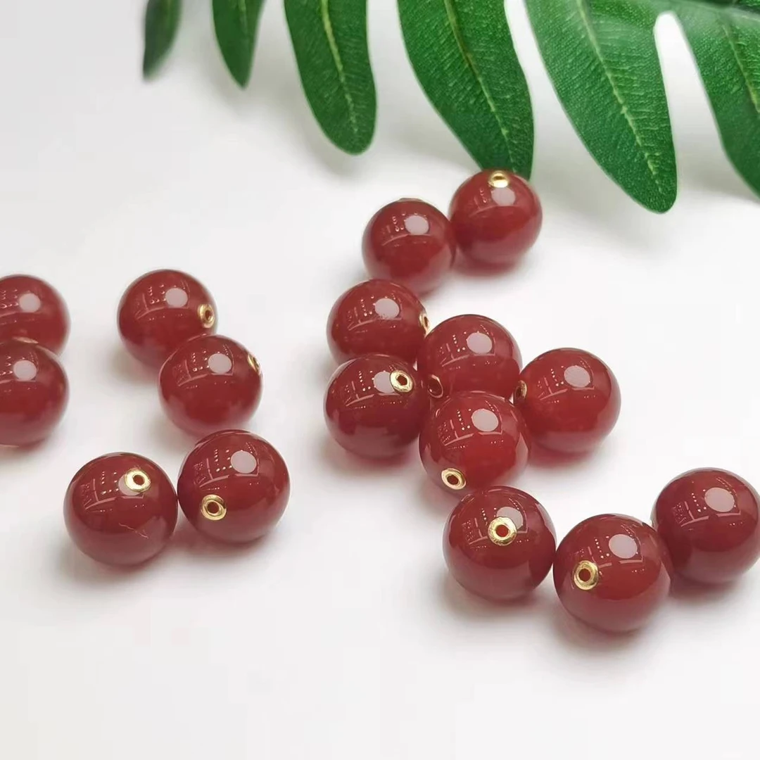 【老二】宝山锦红转运珠吊坠赠链【多样性发其一】