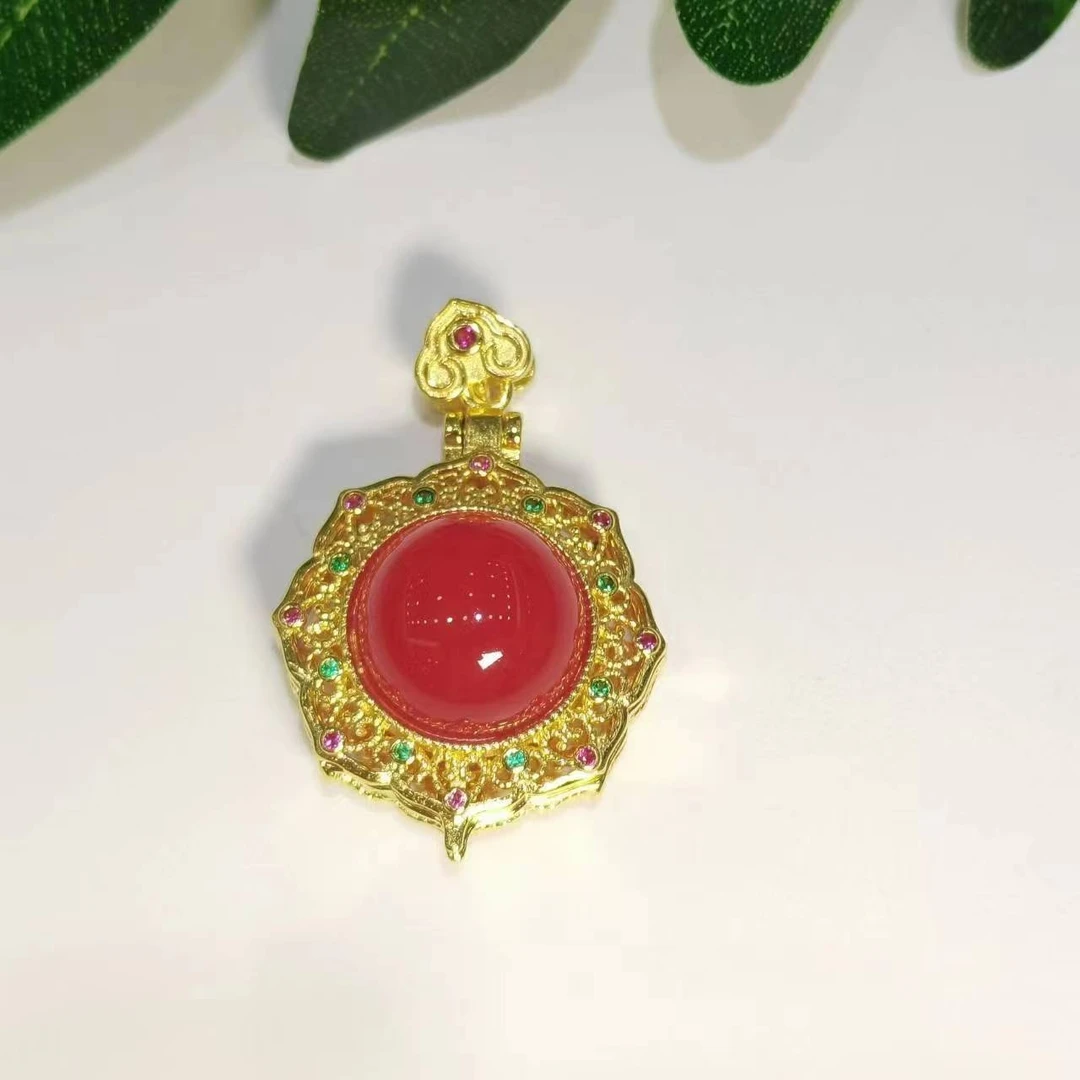 牛血红蛋面吊坠赠高货绳【多样性发其一】