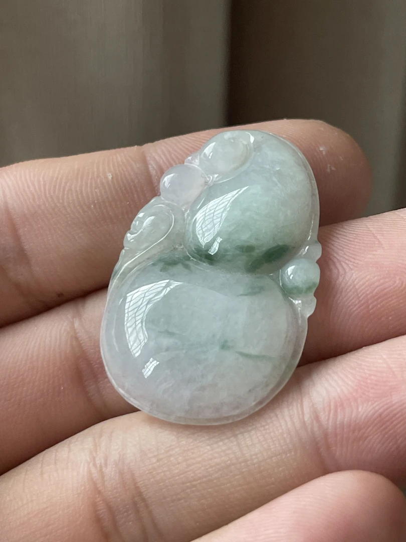 天然翡翠福禄吊坠
