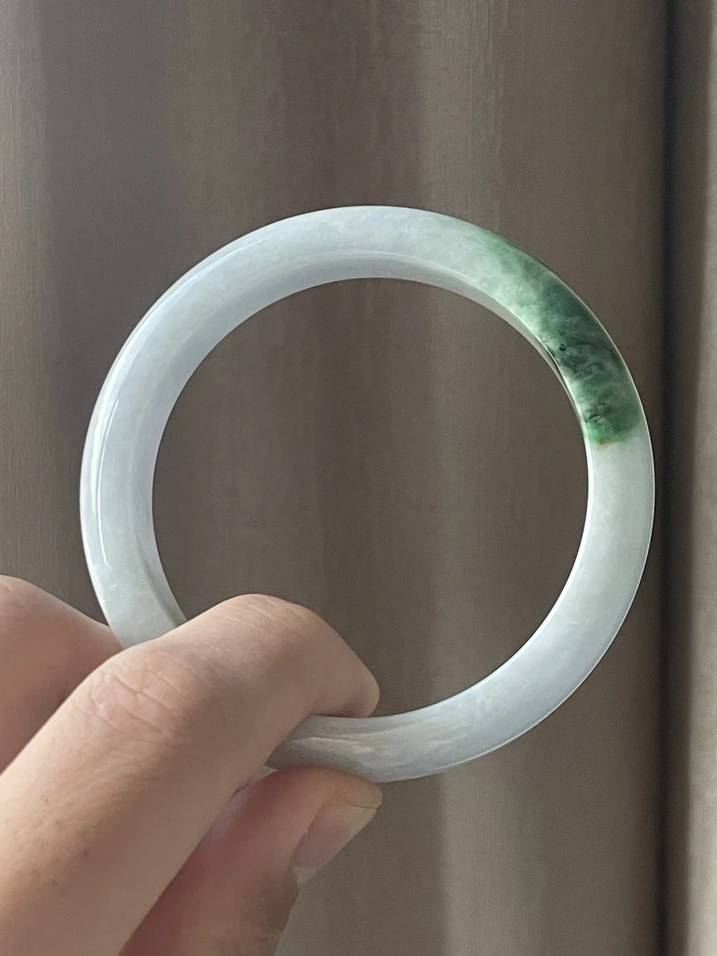天然翡翠57圈口手镯（7号）