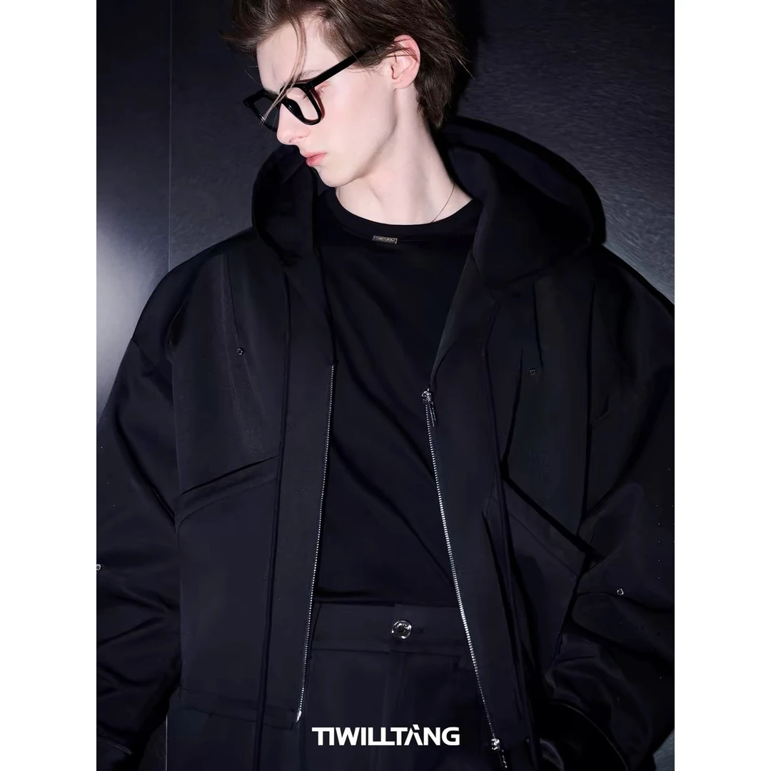 TIWILLTANG启世录“众星拱极”复古夹克外套秋美式户外休闲套装男