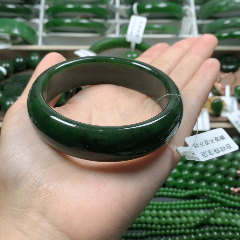 【闪购商品】和田玉（碧玉）手镯未镶嵌60