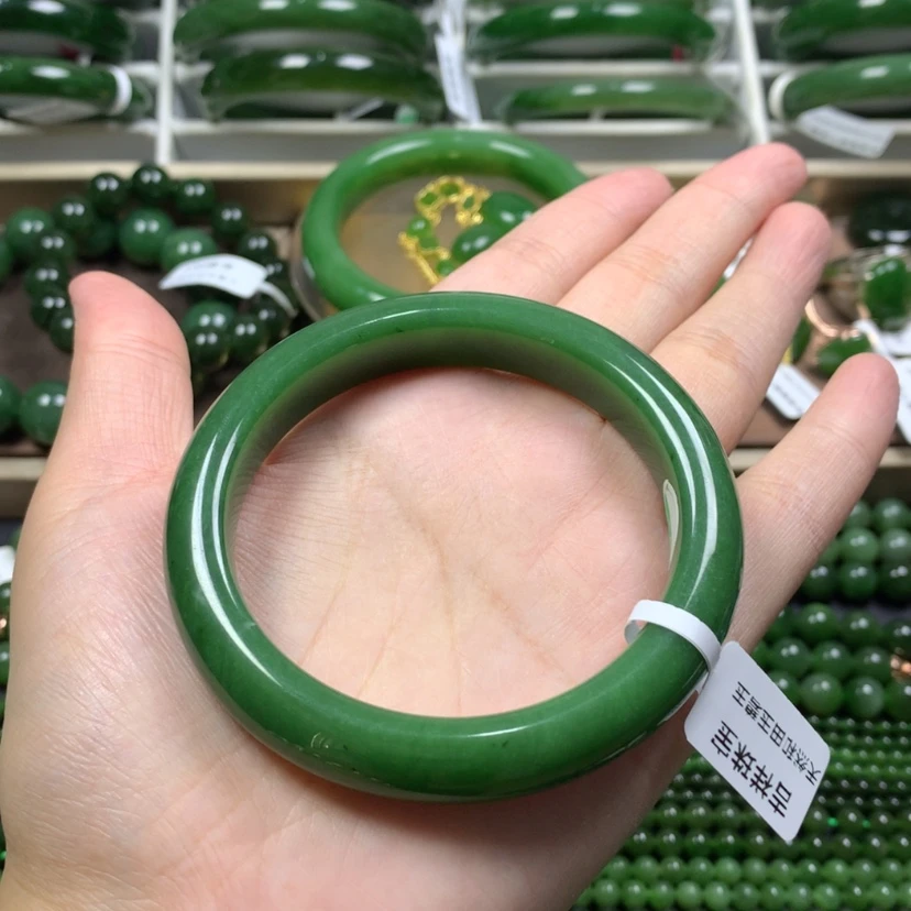【闪购商品】和田玉（碧玉）手镯未镶嵌58