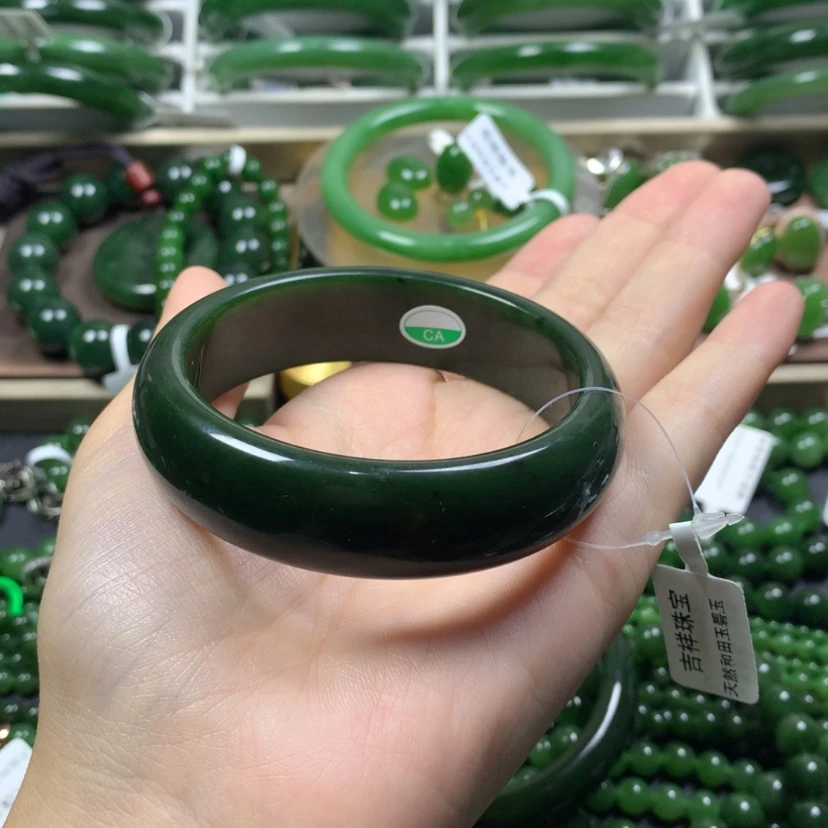 【闪购商品】和田玉（碧玉）手镯未镶嵌59